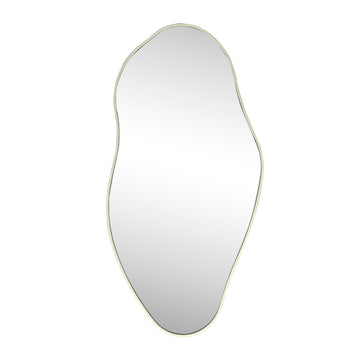 Everly 20 in. W x 42 in. H Large Irregular Framed Decorative Wall Mirror - JONATHAN Y